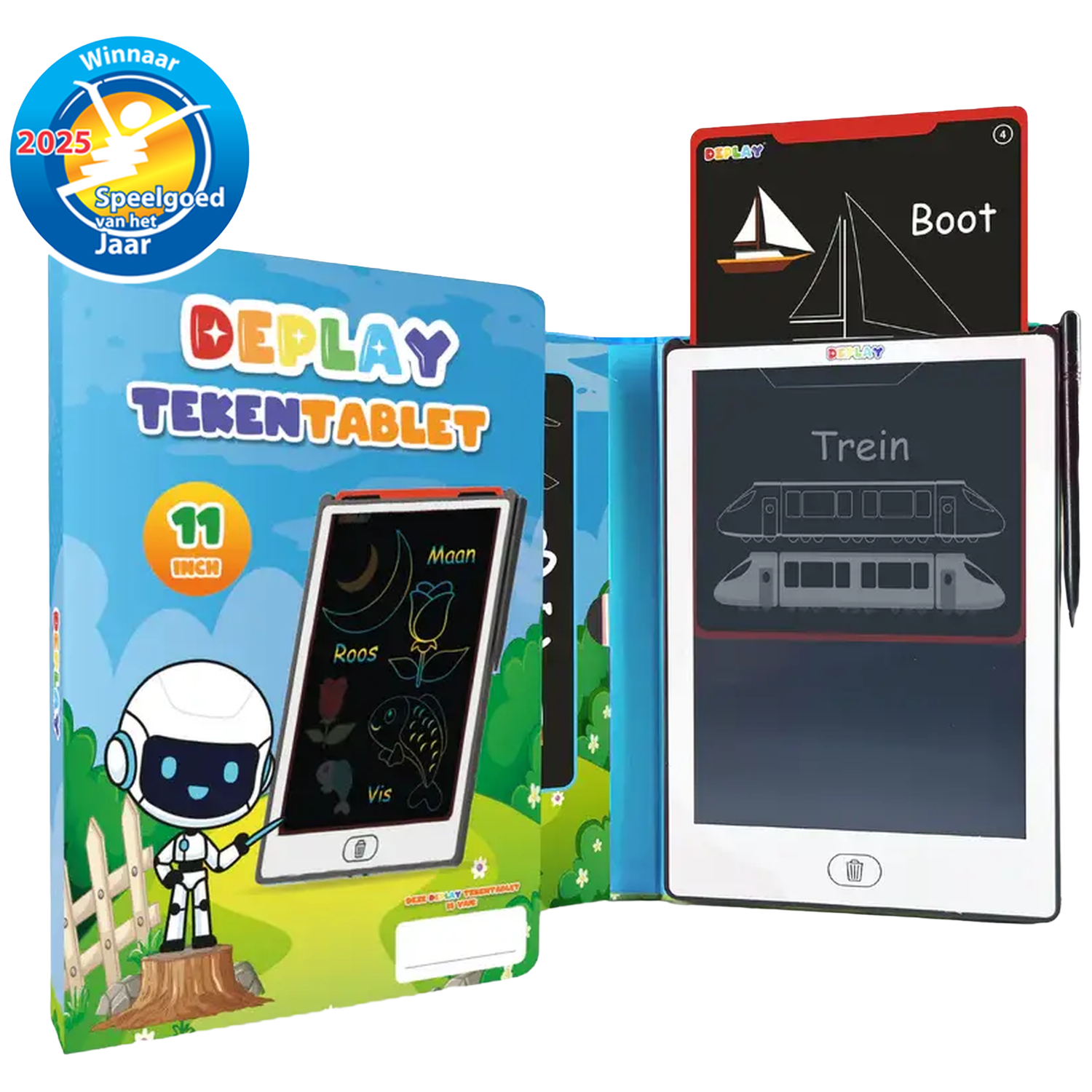 Deplay Tekentablet 11" Grafische Tablet Blauw/wit