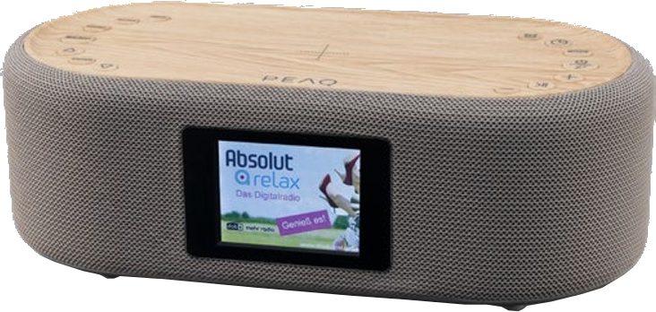 PEAQ Peaq Pcr 120bt-w-1 Dab+ Wekkerradio Grijs