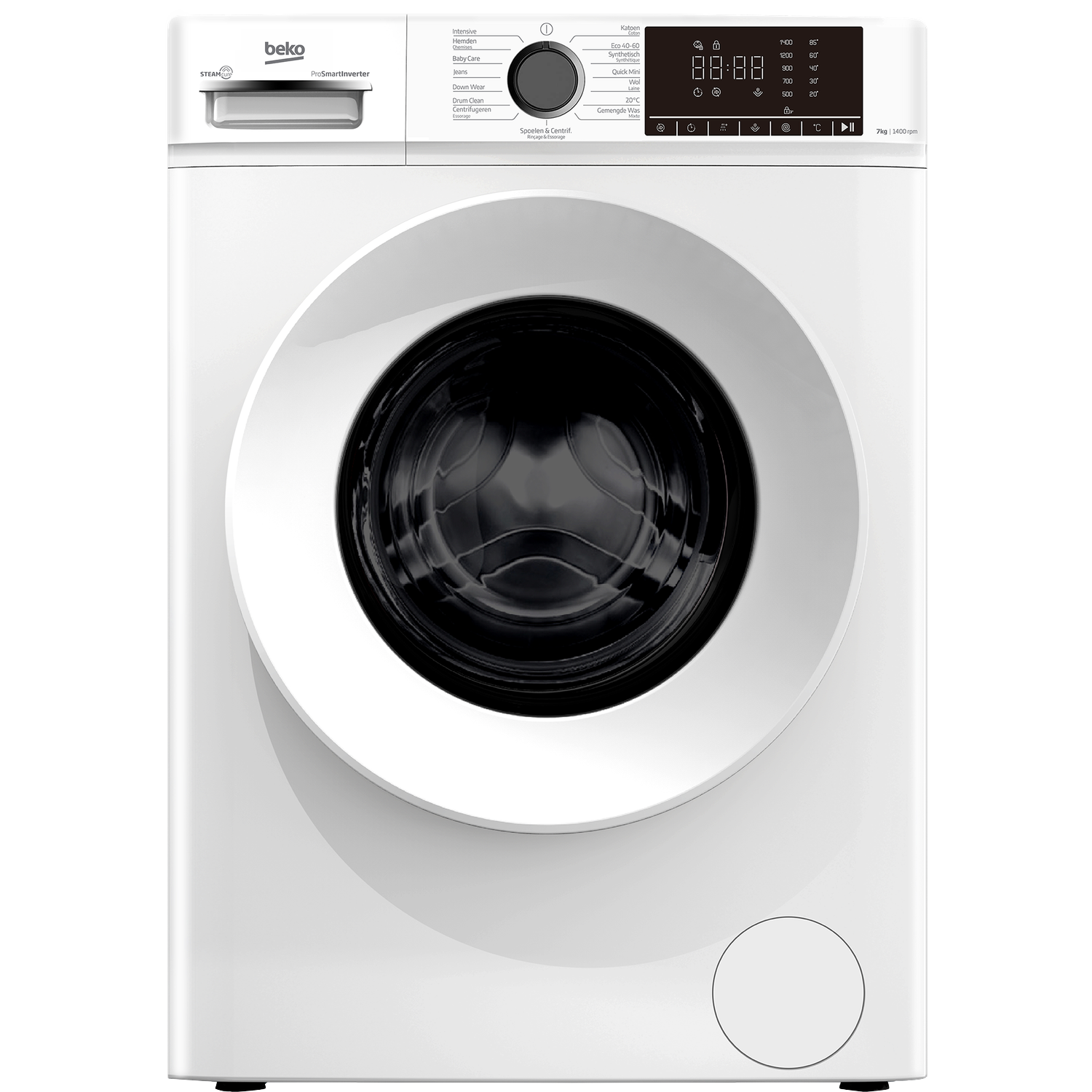 Beko Beko B1w764w Be - Steamcure Wasmachine 7 Kg 1400 Rpm 76 Db (7 Kg Rpm A)
