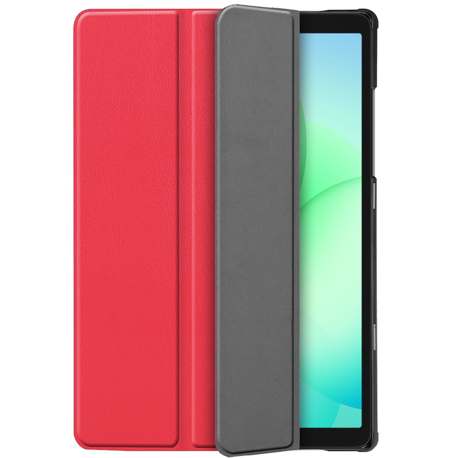 Just in case Just In Case Trifold Smart Book Case Tablet Cover Beschermhoes Rood