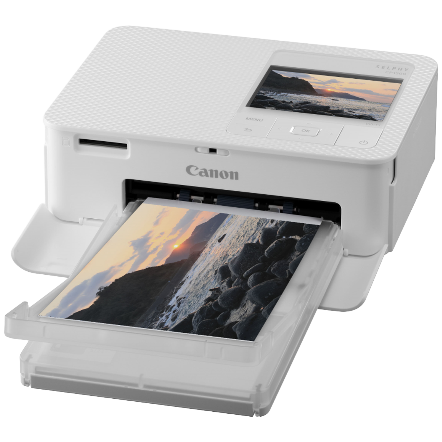 Canon Canon Cp1500 + 54 Vel Fotopapier Kit - Wit Compact Foto Printer