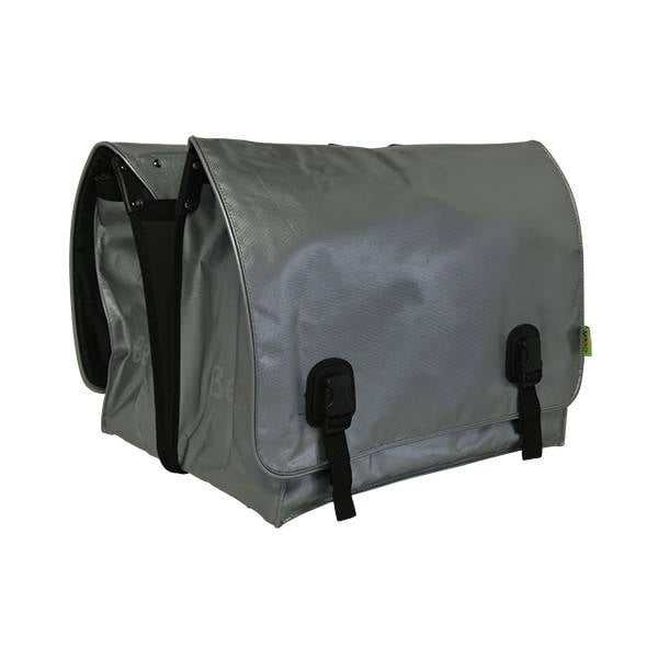 Beck Dubbele fietstas 65L Big Zilver