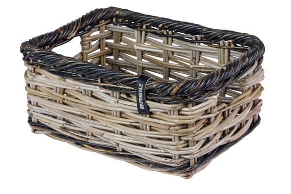 Basil Fietsmand Dijon Grijs/Zwart - Maat S