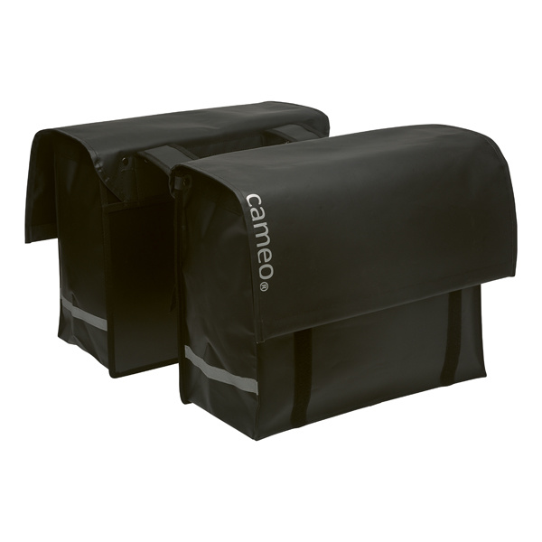 New Looxs Dubbele Fietstas Cameo Bisonyl 46L - Mat - Zwart