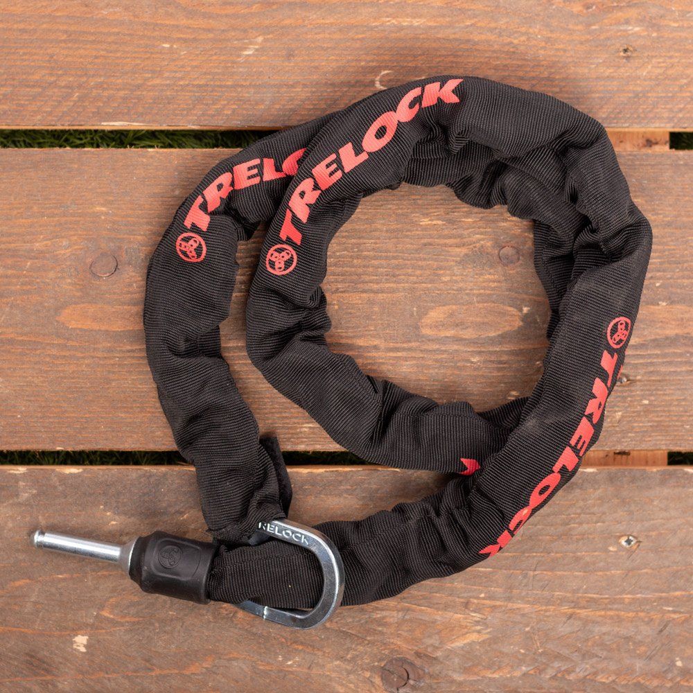 Trelock ZR Insteekketting 455 Zwart-rood - 140 cm