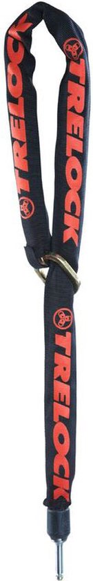 Trelock ZR Insteekketting 455 Zwart-rood - 140 cm