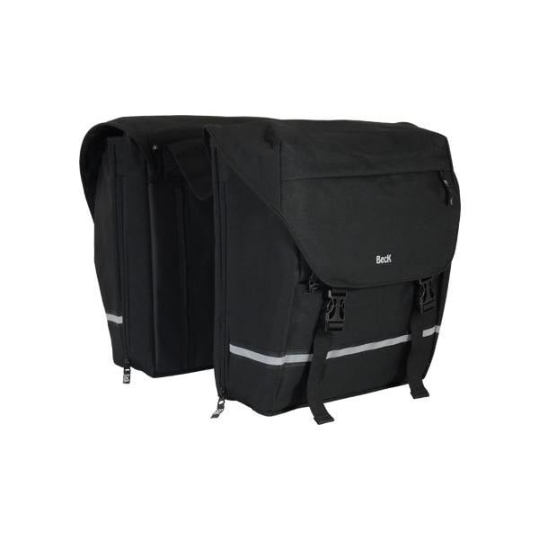 Beck Dubbele fietstas SPRTV MIK Zwarte Bies 30L
