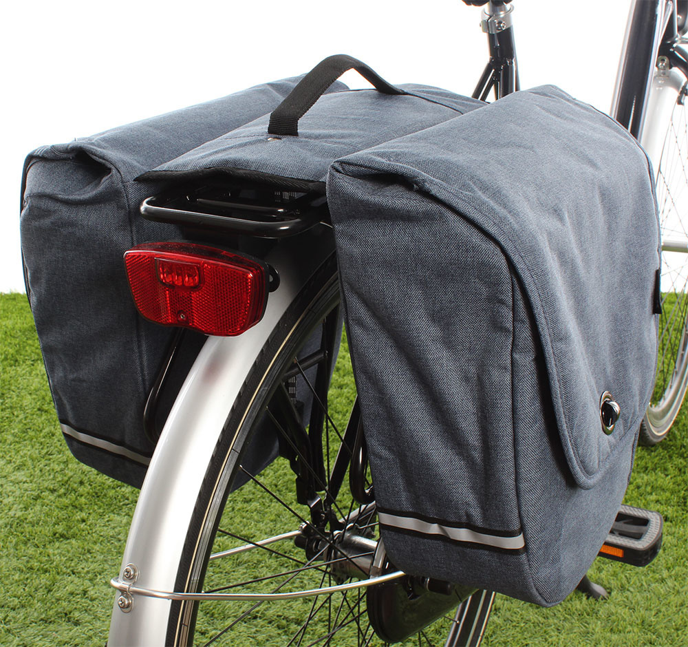 Beck Dubbele Fietstas Pick-Up 23L Jeans