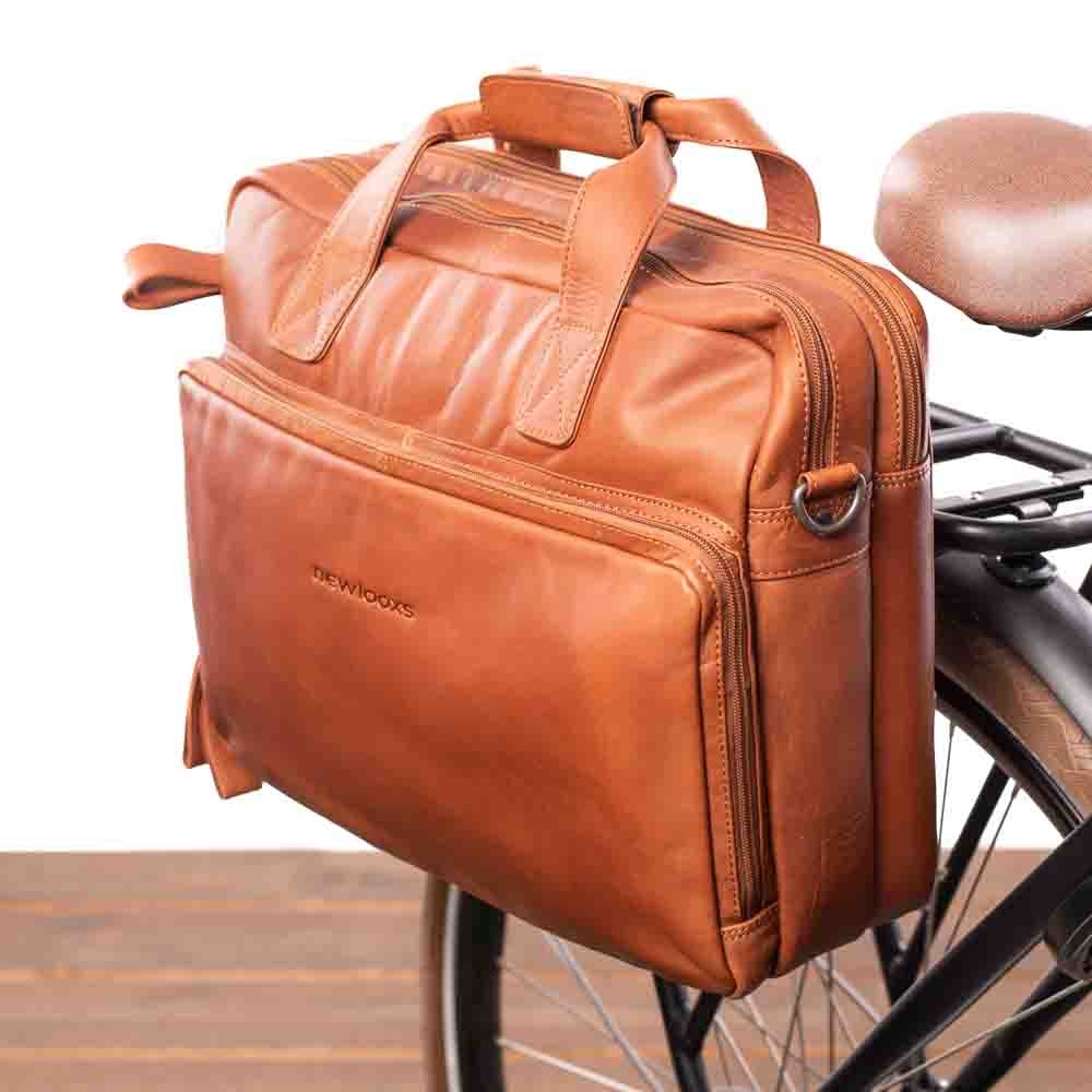 New Looxs Enkele Fietstas &amp; Schoudertas Cali 17L Cognac