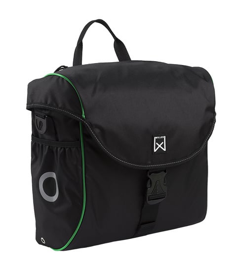 Willex Enkele fietstas/ Pakaftas 300 18L Zwart/groen