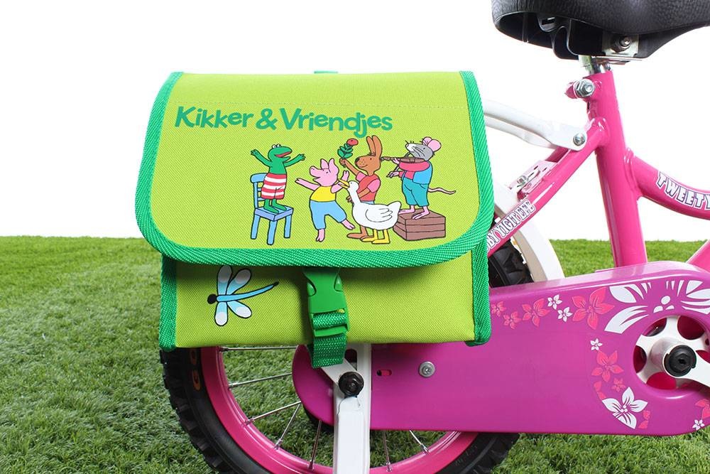Willex Dubbele Fietstas Kikker 7L Groen