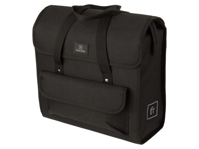 Fastrider Enkele fietstas Lasse Luxe Shopper Basics 23L Zwart