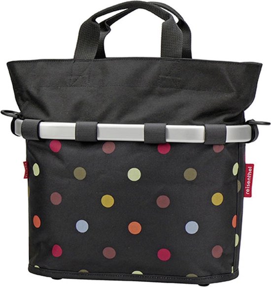 Klickfix Stuurtas Bikebasket Oval S Dots 12L