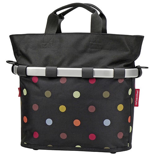 Klickfix Stuurtas Bikebasket Oval S Dots 12L