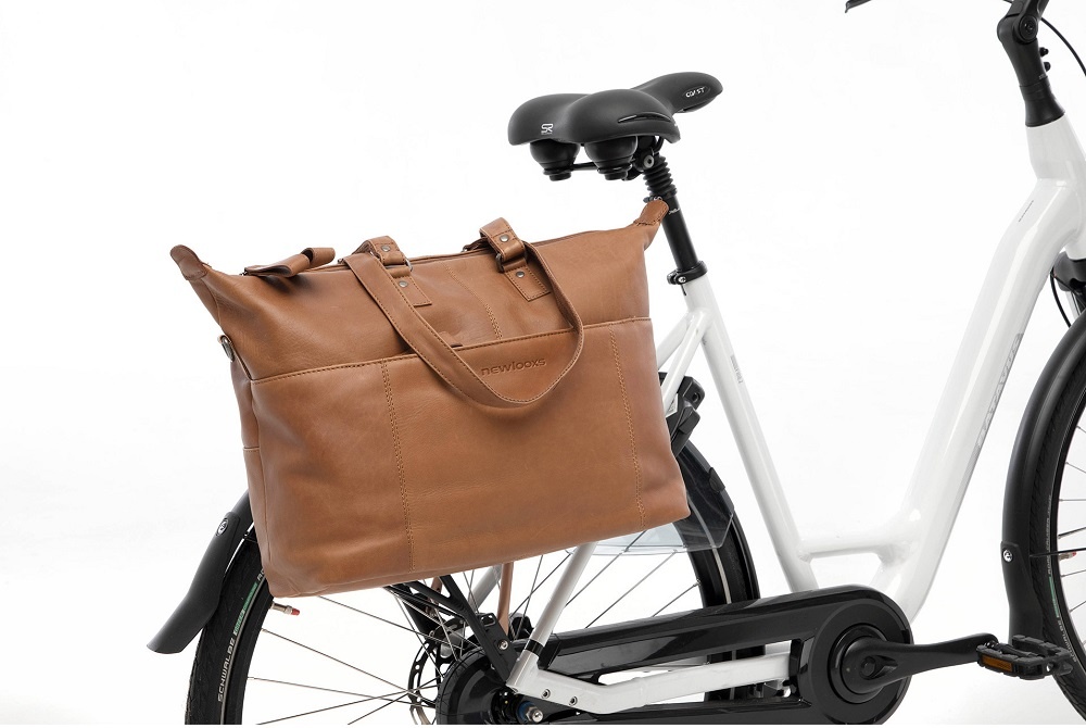 New Looxs Enkele Fietstas &amp; Schoudertas Verla 21L Cognac