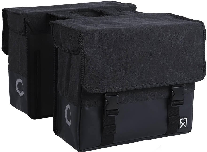 Willex Dubbele Canvas Tas Plus Zwart/Matzwart 57L