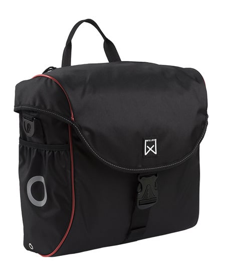 Willex Enkele fietstas/ Pakaftas 300 18L Zwart/rood