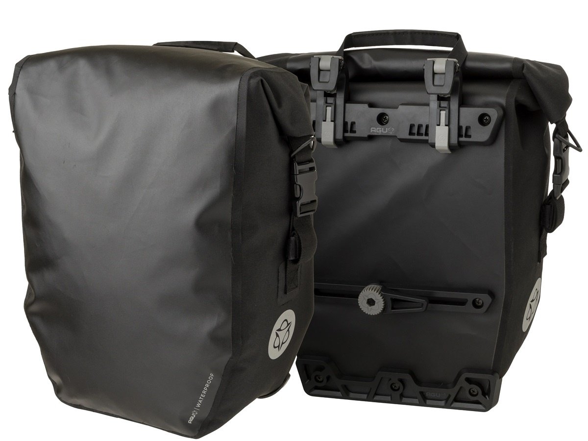 Agu Enkele fietstas Shelter Clean Medium 32L Zwart CG Set