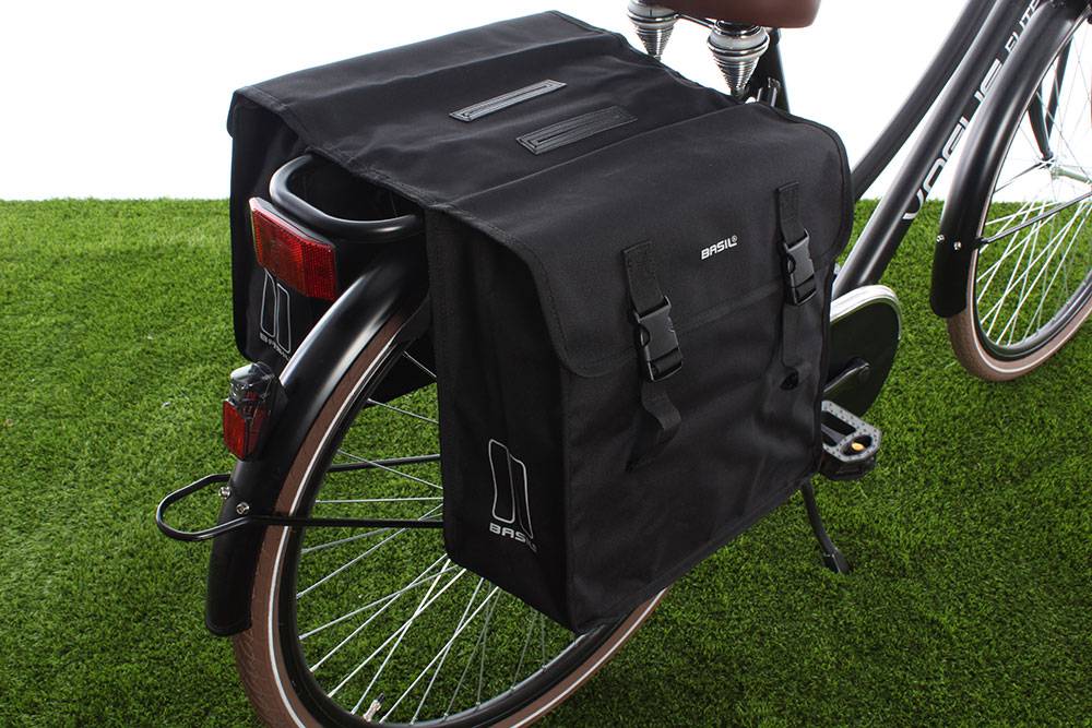 Basil Dubbele fietstas Mara XL 35L Zwart