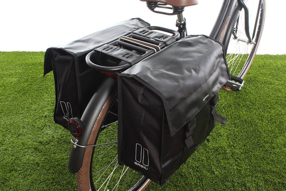 Basil Urban Load Dubbele fietstas 48-53L - Zwart