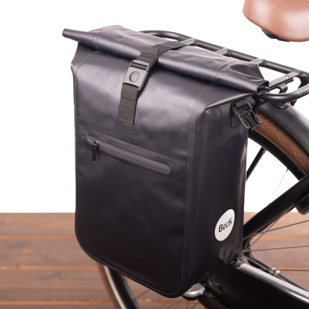Beck Enkele fietstas Base TPU Zwart 18L