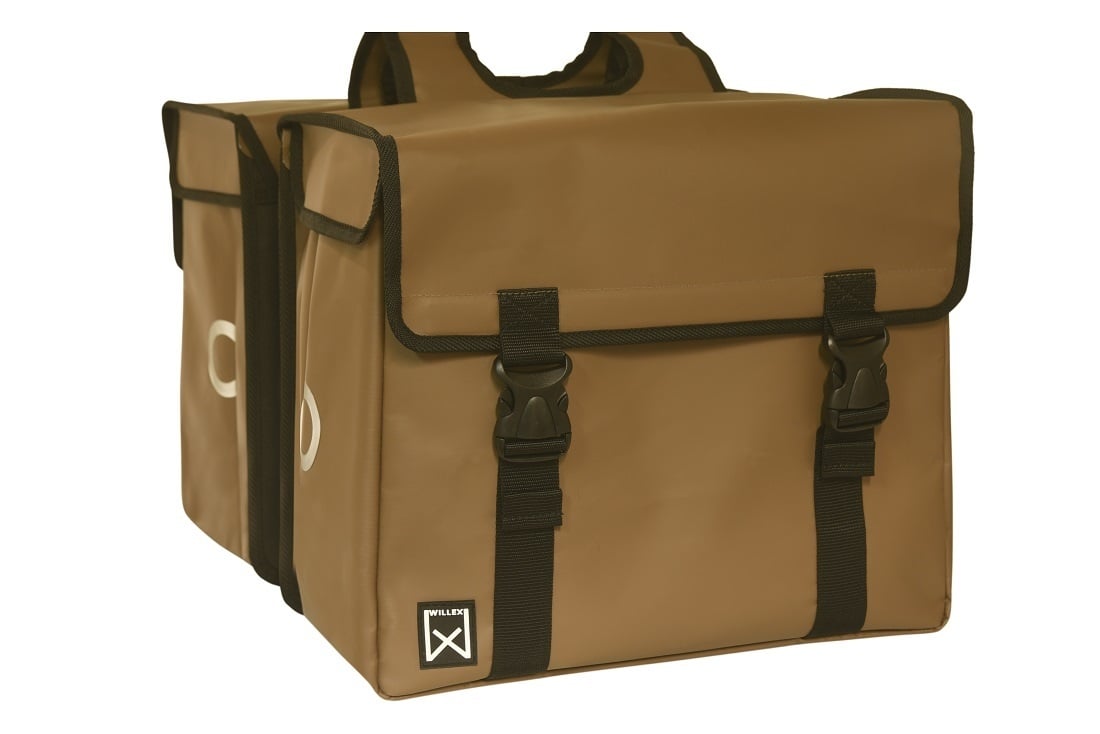 Willex Dubbele fietstas Bisonyl 30L Bruin