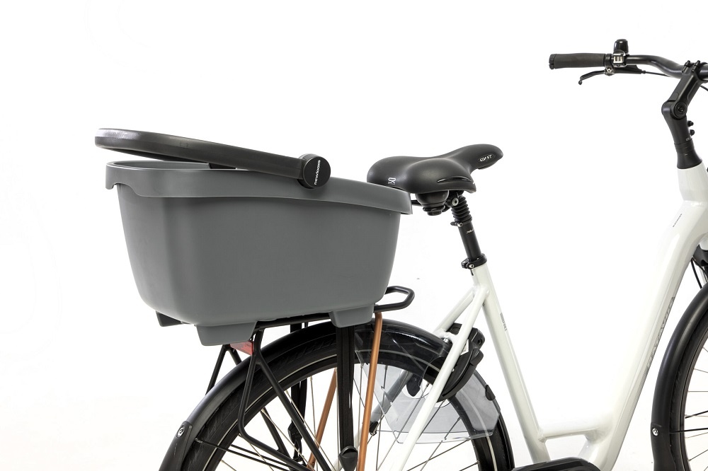 New Looxs Fietsmand Clipper MIK 28L Antraciet