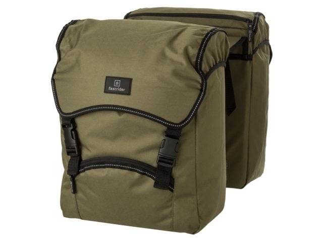 Fastrider Dubbele fietstas Unibag Traffic Basics 28L Legergroen