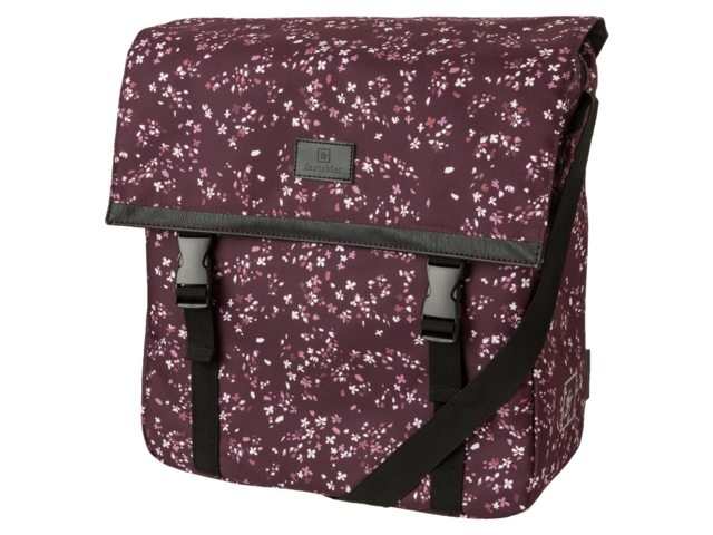 Fastrider Enkele fietstas Shopper Nara Mini Flower Aubergine 17L