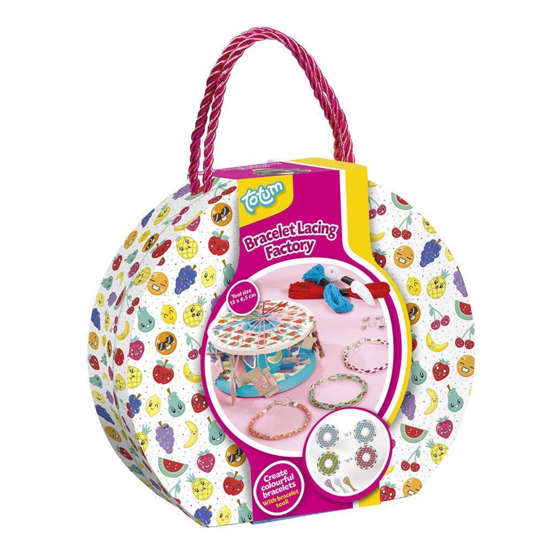 Totum Armbandjes maken weven hobbydoos 12 x 6,5 cm Totum