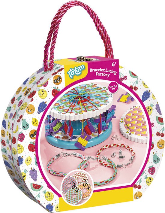 Totum Armbandjes maken weven hobbydoos 12 x 6,5 cm