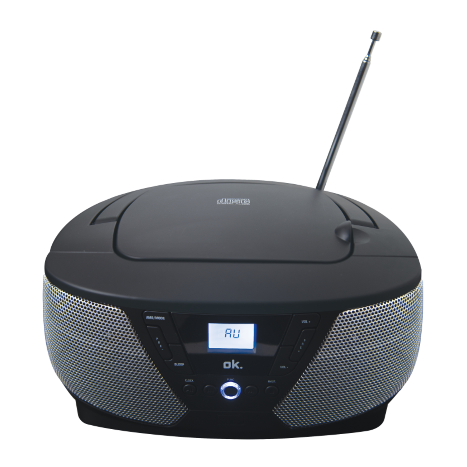OK. OK. Orc 132 Radio/cd-speler Zwart