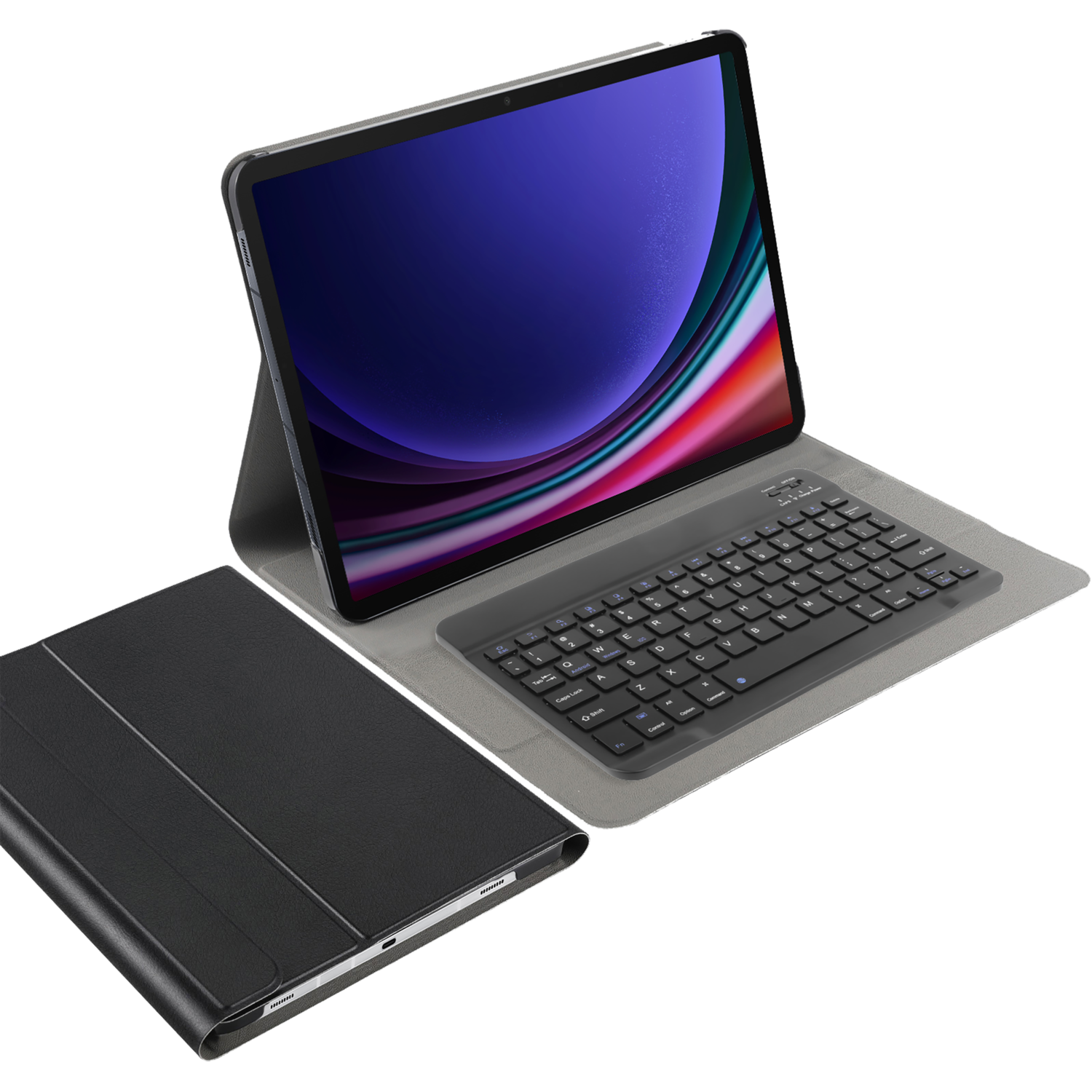 Just in case Just In Case Keyboard Cover Voor Samsung Galaxy Tab S10+ / S9+ S9 Fe+ - Zwart