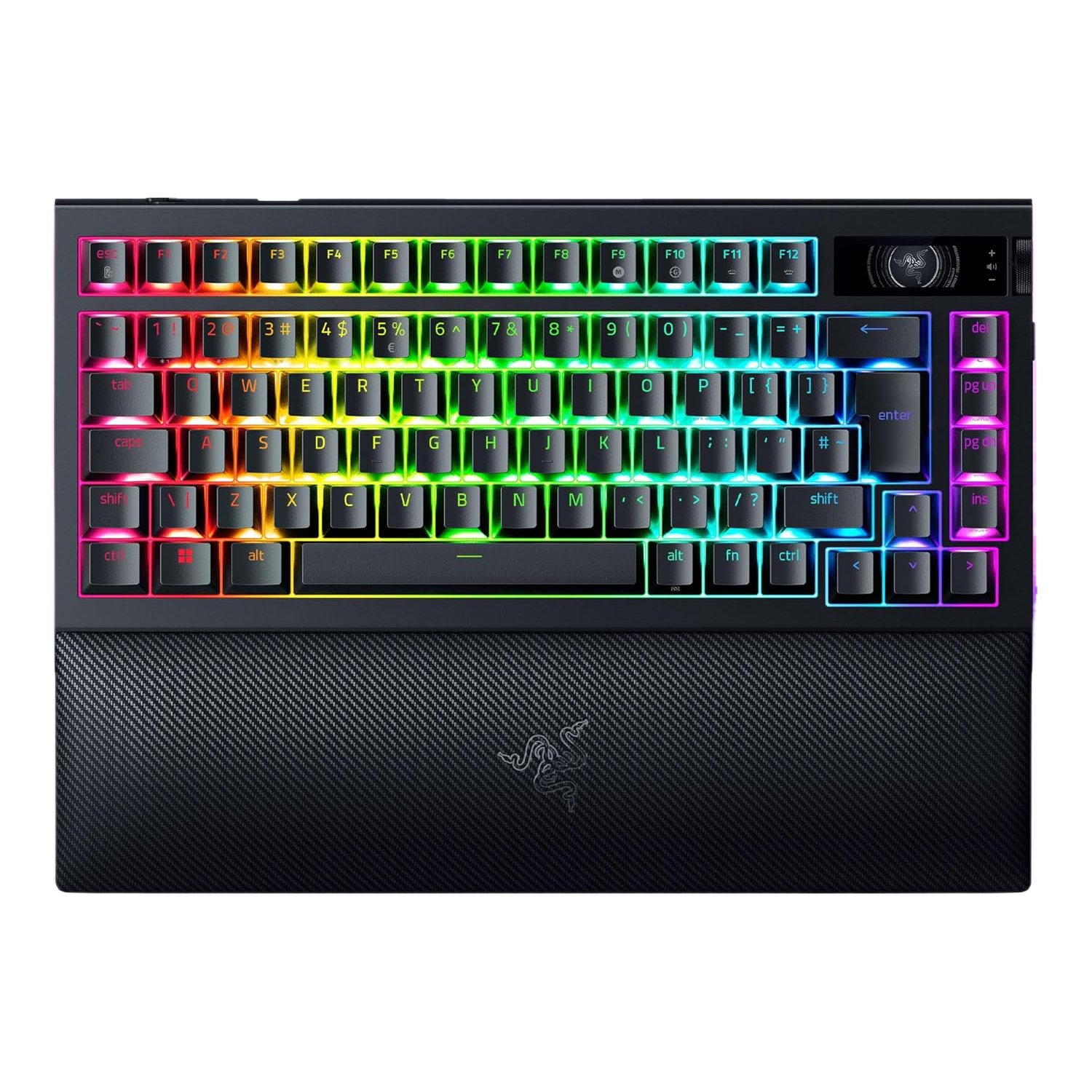 Razer Razer Blackwidow V4 Pro 75% Intl. Us Layout (iso) Hot Swappable Draadloos Gamingtoetsenbord Zwart