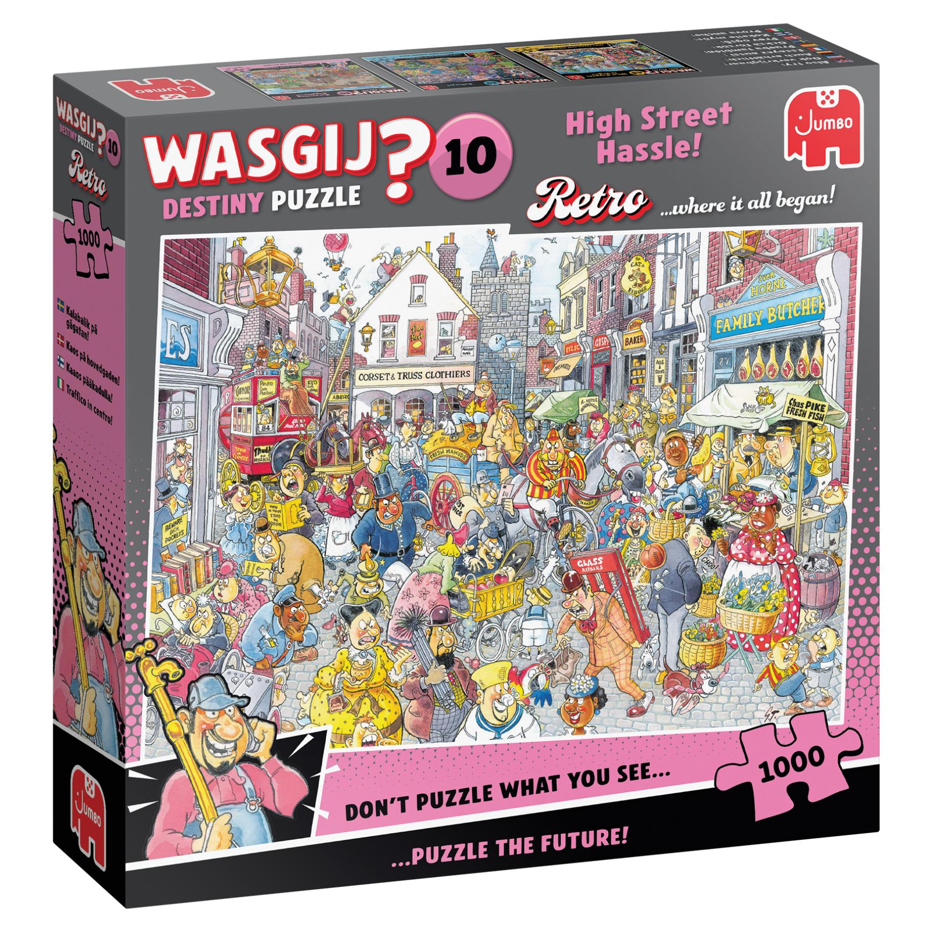 Top1Toys Puzzel Wasgij Retro Destiny 10 Chaos in de winkelstraat (1000)