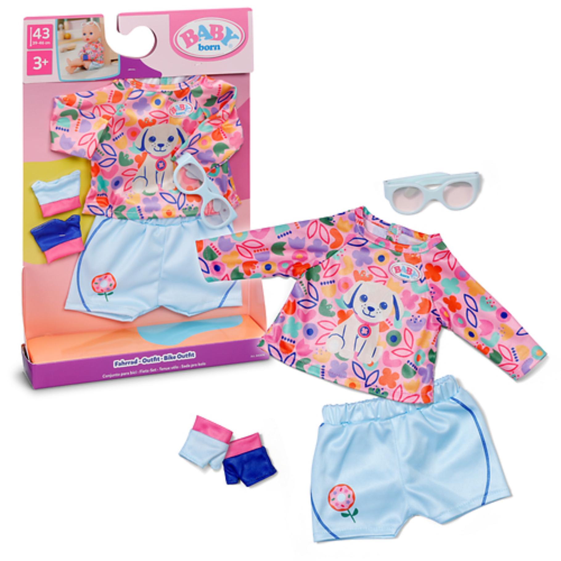 Top1Toys Baby Born Bike Outfit 43cm