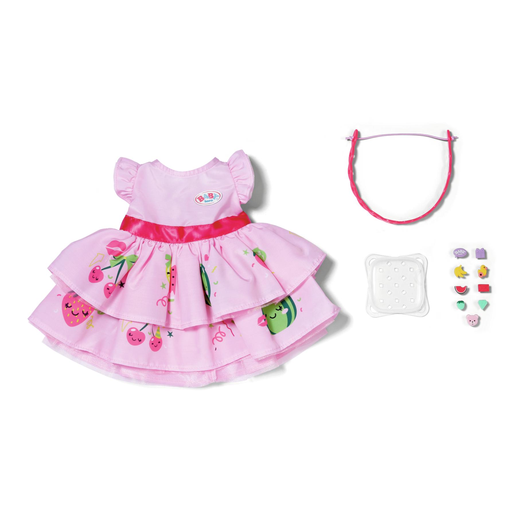 Top1Toys Baby Born Dress With Pinplay 43cm