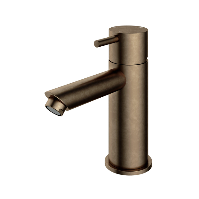 Hotbath Hotbath Cobber lage wastafelmengkraan met rechte uitloop zonder waste verouderd messing CB003SAB