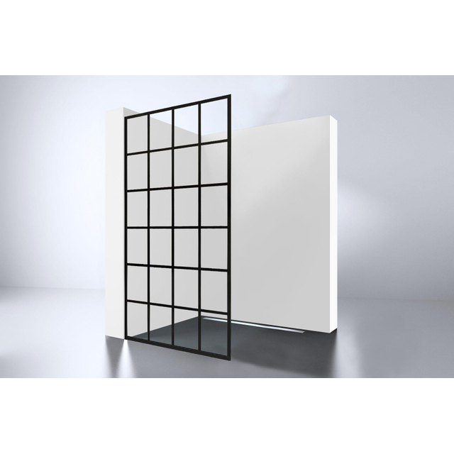 Best Design Best Design Black-Screen Inloopdouche 100x200cm 10mm Nano veiligheidsglas 4003890 - Zwart