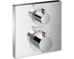 Hansgrohe Ecostat afdekset thermostaat met stop-omstelkraan chroom 15714000