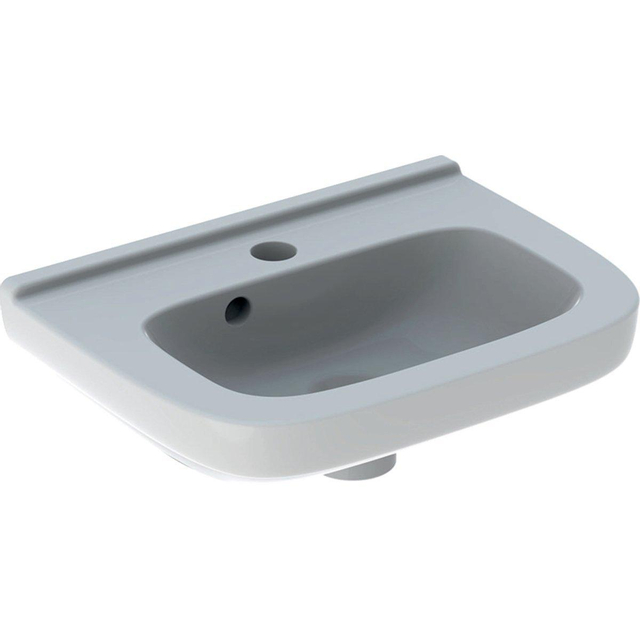 Geberit Geberit 300 basic fontein - 40x25x15cm - 1 kraangat - met overloop - Keratect - wit s8400200001g