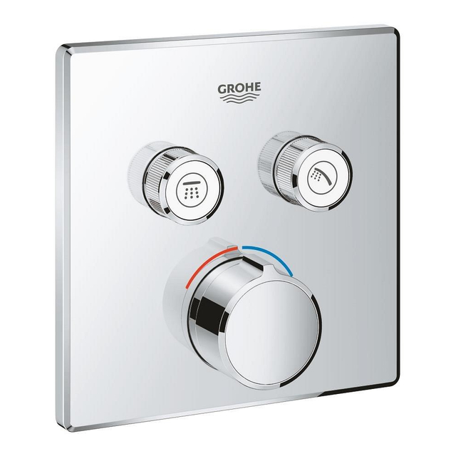 Grohe Grohe SmartControl Douchekraan Inbouw - 3 knoppen - vierkant - chroom 29148000