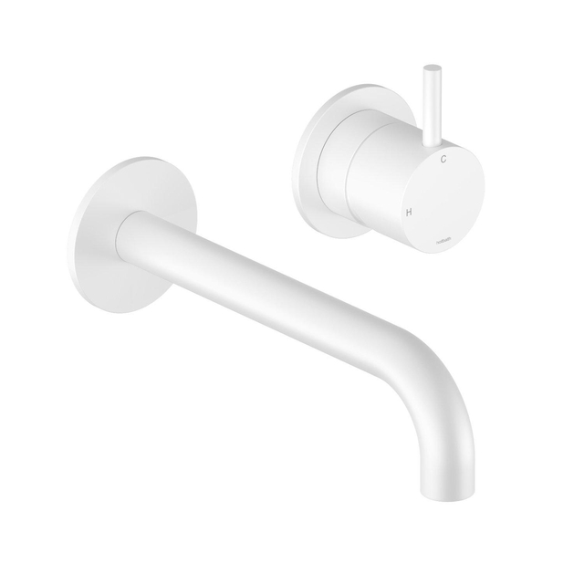 Hotbath Hotbath Cobber Wastafelkraan inbouw - 25 cm uitloop - mat wit CB105EXT25WH HBCB105