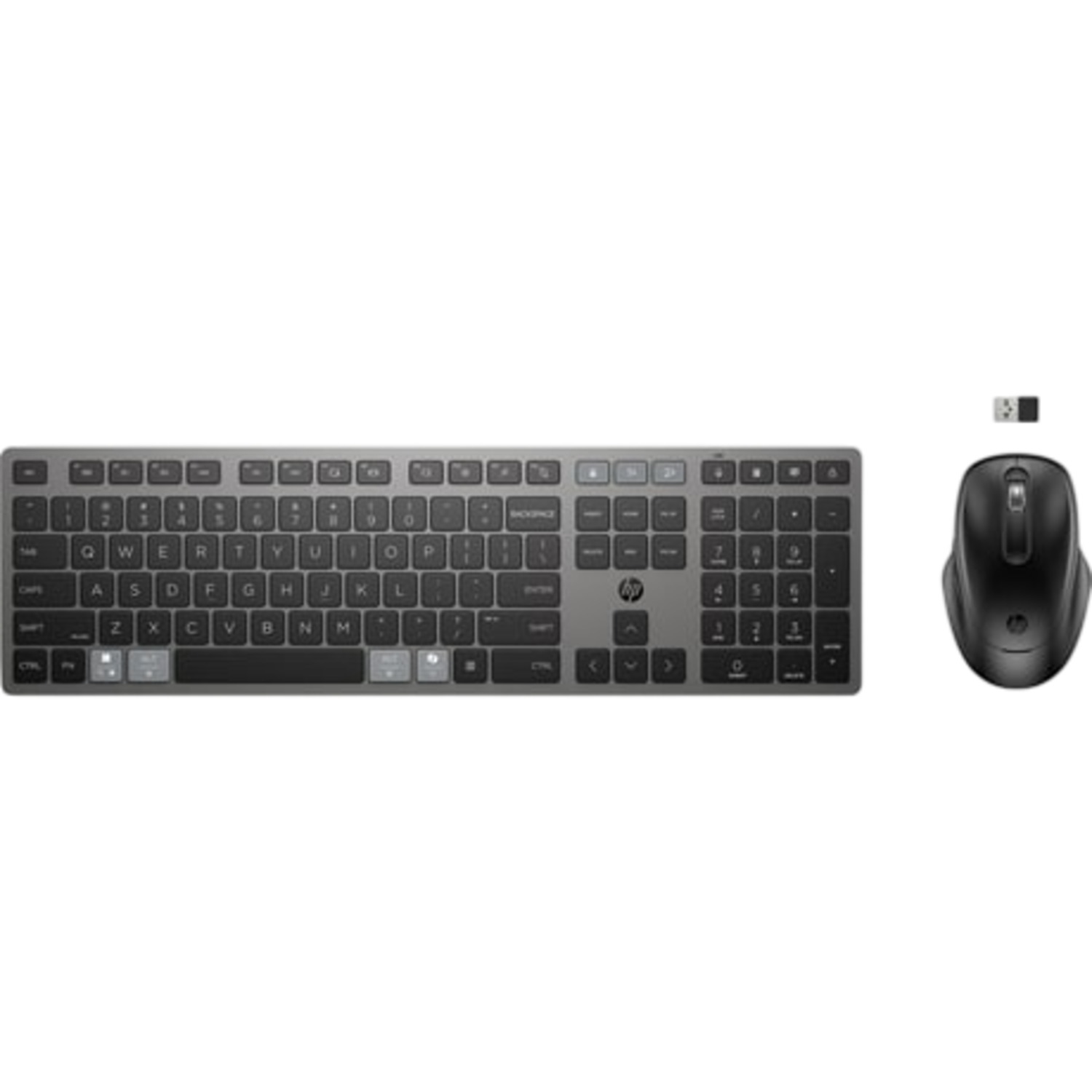 HP HP 720 Multi-device Combo Draadloos Toetsenbord En Muis Zwart