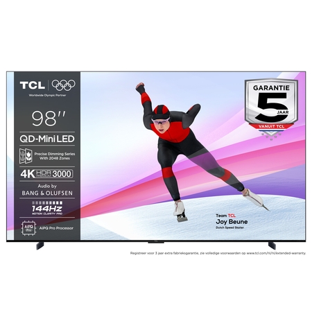 TCL TCL 98MQLED85K - Zwart