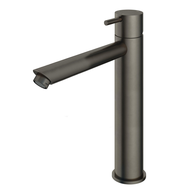 Hotbath Hotbath Cobber hoge wastafelmengkraan met rechte uitloop zonder waste verouderd ijzer CB003HSAI