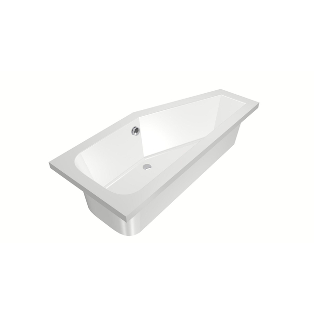 Xenz Xenz Lagoon Hoekbad - 170x75x48 - afvoer Midden - Rechts - Compact - acryl - wit 6983-01