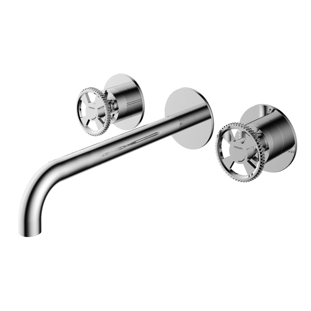 Hotbath Hotbath Cobber @work afbouwdeel voor wastafelmengkraan met 25cm uitloop chroom CW005TEXT25CR