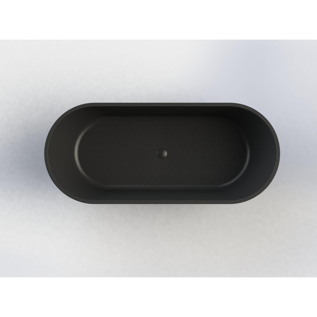 Arcqua Arcqua Pinto vrijstaand ligbad 160x70 mat zwart BAD129696