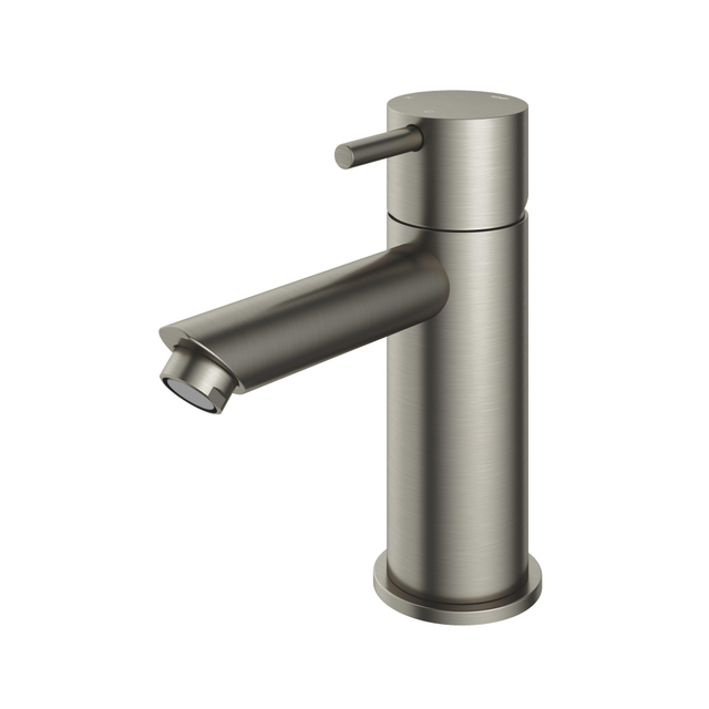 Hotbath Hotbath Cobber lage wastafelmengkraan met rechte uitloop zonder waste geborsteld nikkel CB003SGN